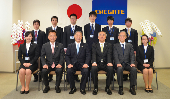 平成26年度入社式　集合写真