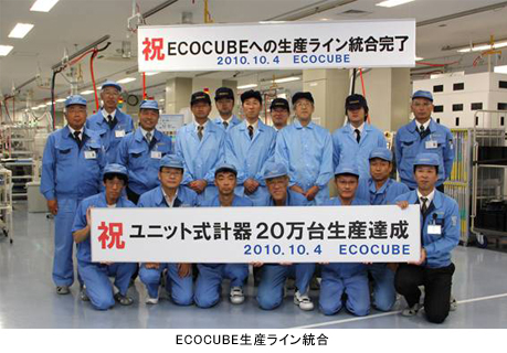 ECOCUBE生産ライン統合 ECOCUBE生産ライン統合